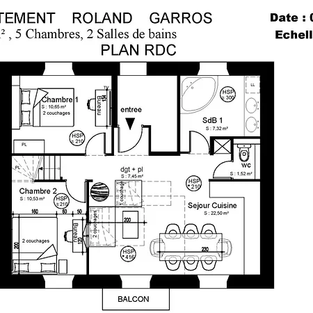 Apartment Duplex 5 Clim Wifi